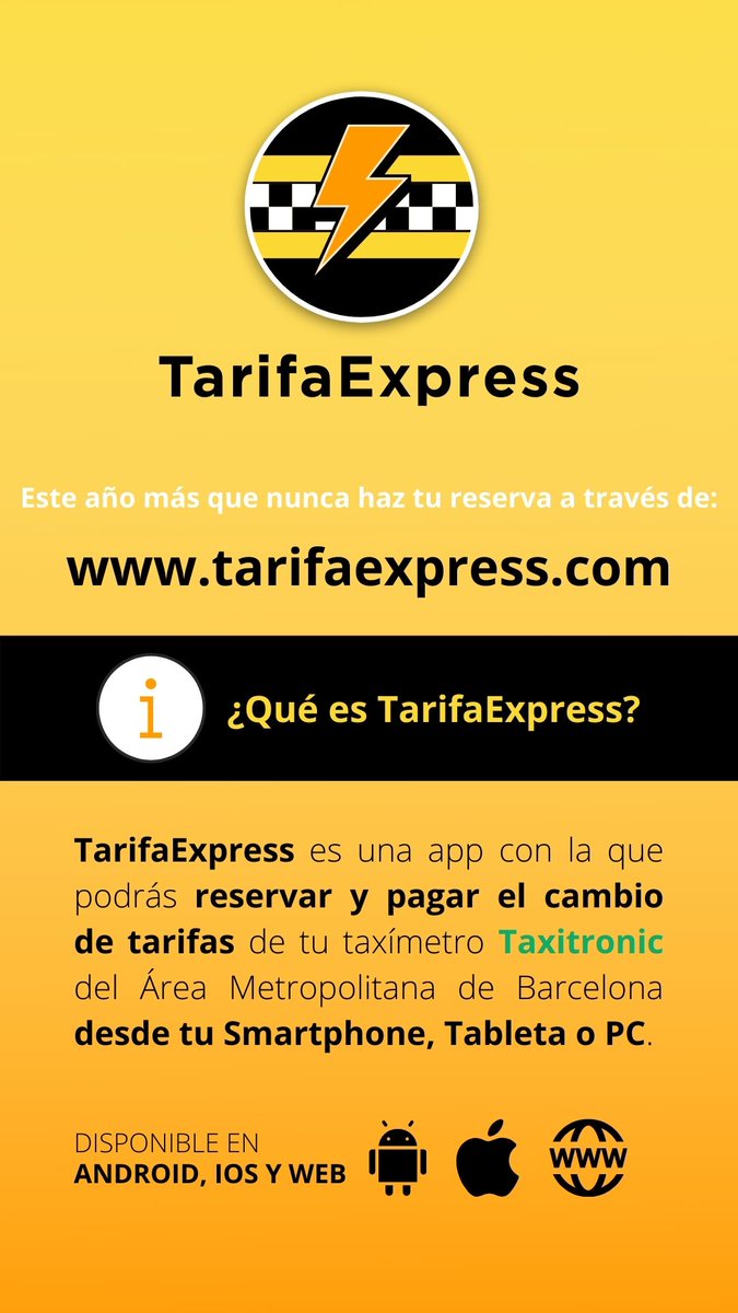 TarifaExpress's tweet photo. ¡MUCHOS YA LO CONOCÉIS!🎉👌😎

¿QUÉ ES https://t.co/RnA0447k9q? 🚖😉 https://t.co/uVfTvUCJ6b