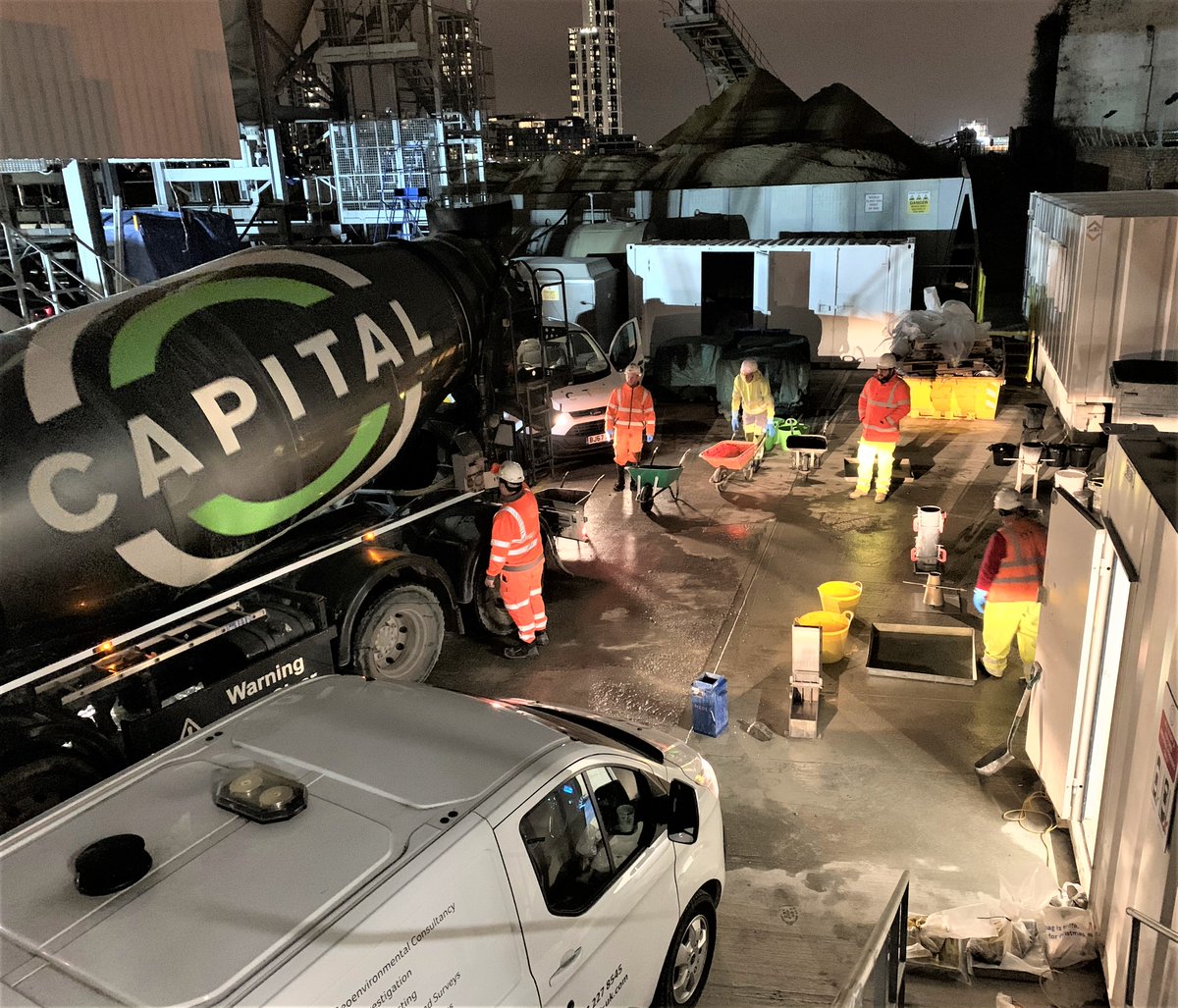From dawn til dusk, getting it right with Capital Concrete Ltd, <a href="/KeltbrayGroup/">keltbray</a> &amp; @CET_UK. Click: bit.ly/2KOyEhC #piling #concretetrials #concretedesign #pilingdesign #concrete #concretedesign #concretemix <a href="/GIRI_UK/">The Get It Right Initiative</a> #getitrightinitiative #constructionuk #materialstesting