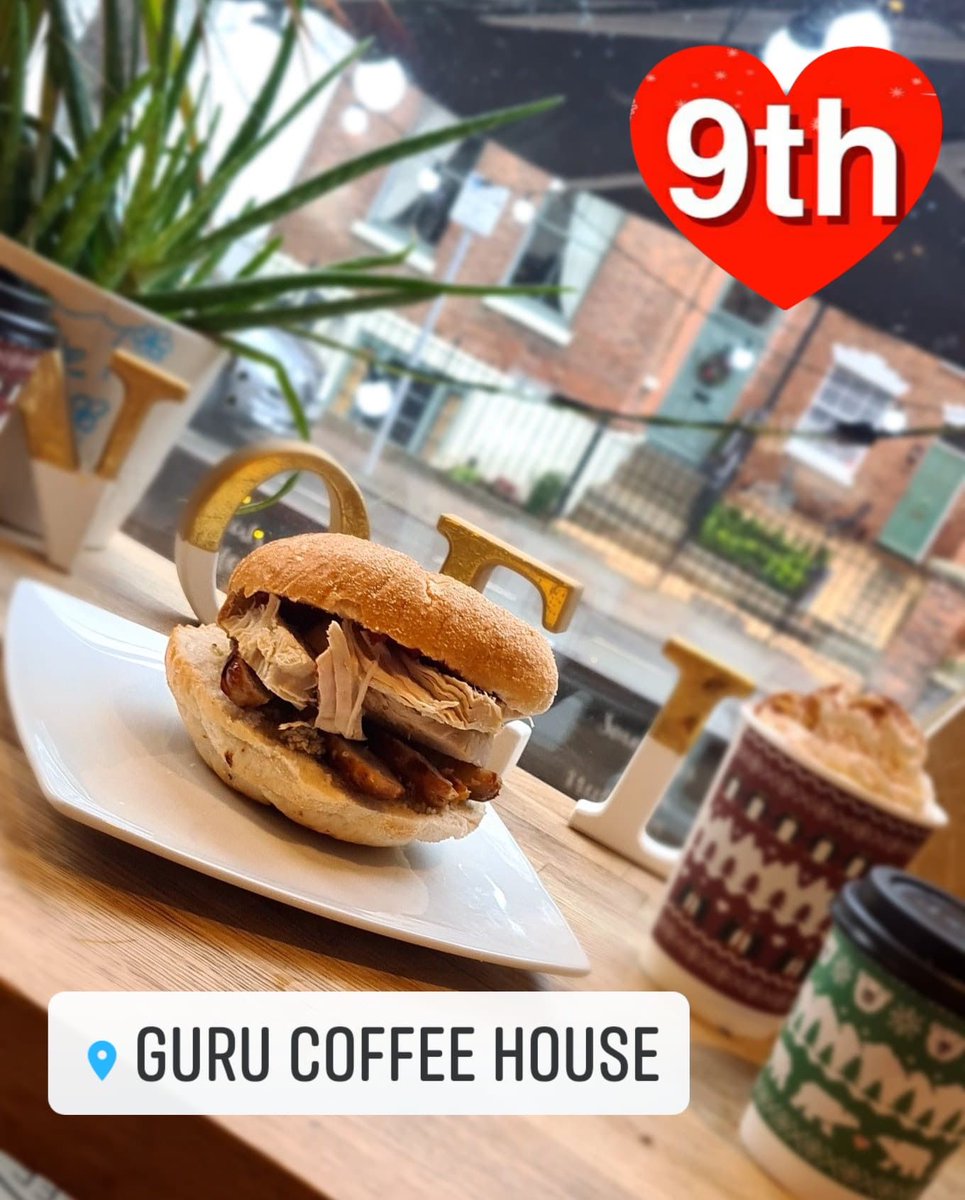 On the 9th Day of Christmas. 🎄

Enjoy a free-range turkey and pigs in blankets roll for only £1.00 with every hot drink purchased today!

#12daysofchristmas
#shoplocal
#Gloucester