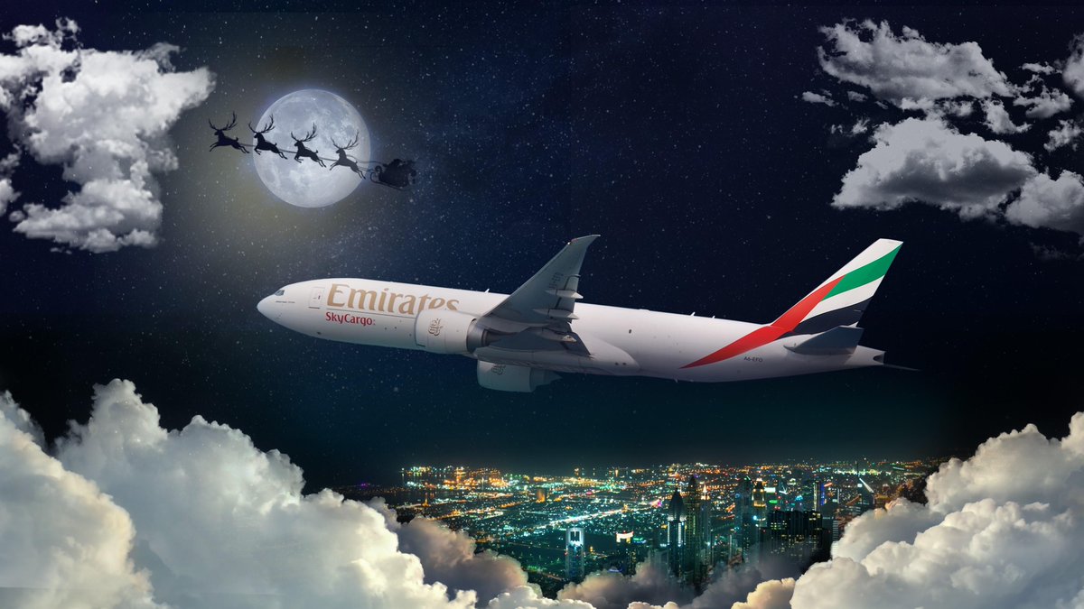 emirates's tweet photo. Delivering much-needed festive cheer around the world.
Since the start of 2020, Emirates SkyCargo has led from the front by delivering food, medicines, PPE equipment, holiday presents and now, vital vaccines across six continents. 🎁🎅🌍✈️

#FlyEmiratesFlyBetter #EmiratesSkyCargo https://t.co/4niyUEZBcM