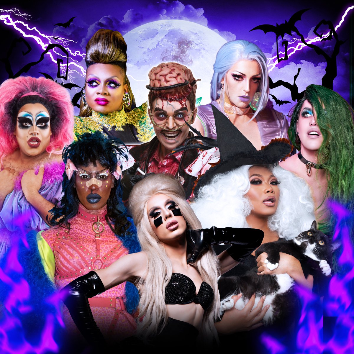 O2AcademyBham's tweet photo. The #HeelsOfHell Tour 2021 lands in Birmingham on Sat 23 Oct 2021 with a huge line-up of your favourite queens inc. @Alaska5000, @AdoreDelano, @SheaCoulee, @jujuboston, @HeidiNCloset, @LaganjaEstranja, @LANDONCIDER, @fatdragmeatball and your host @Victoria_Secret #HolyT #queens https://t.co/nR2qInkoKn