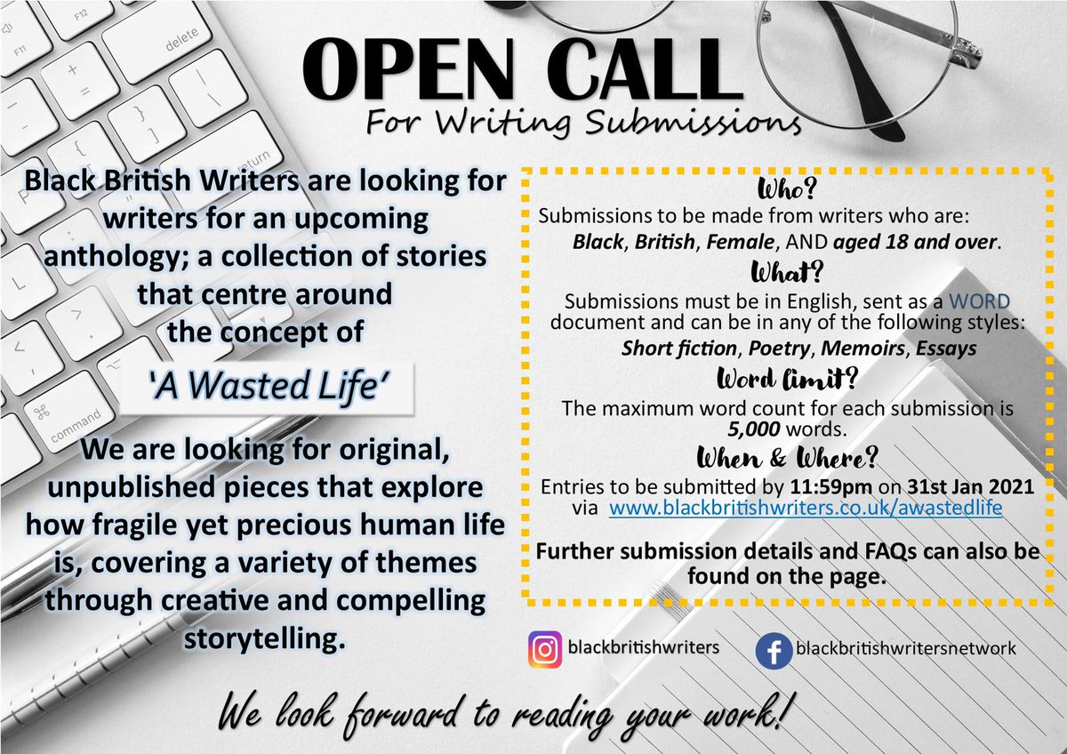 BlackBooks_Club's tweet photo. #BlackBritishWriters #OpenCall https://t.co/fOt5qHZMCL
