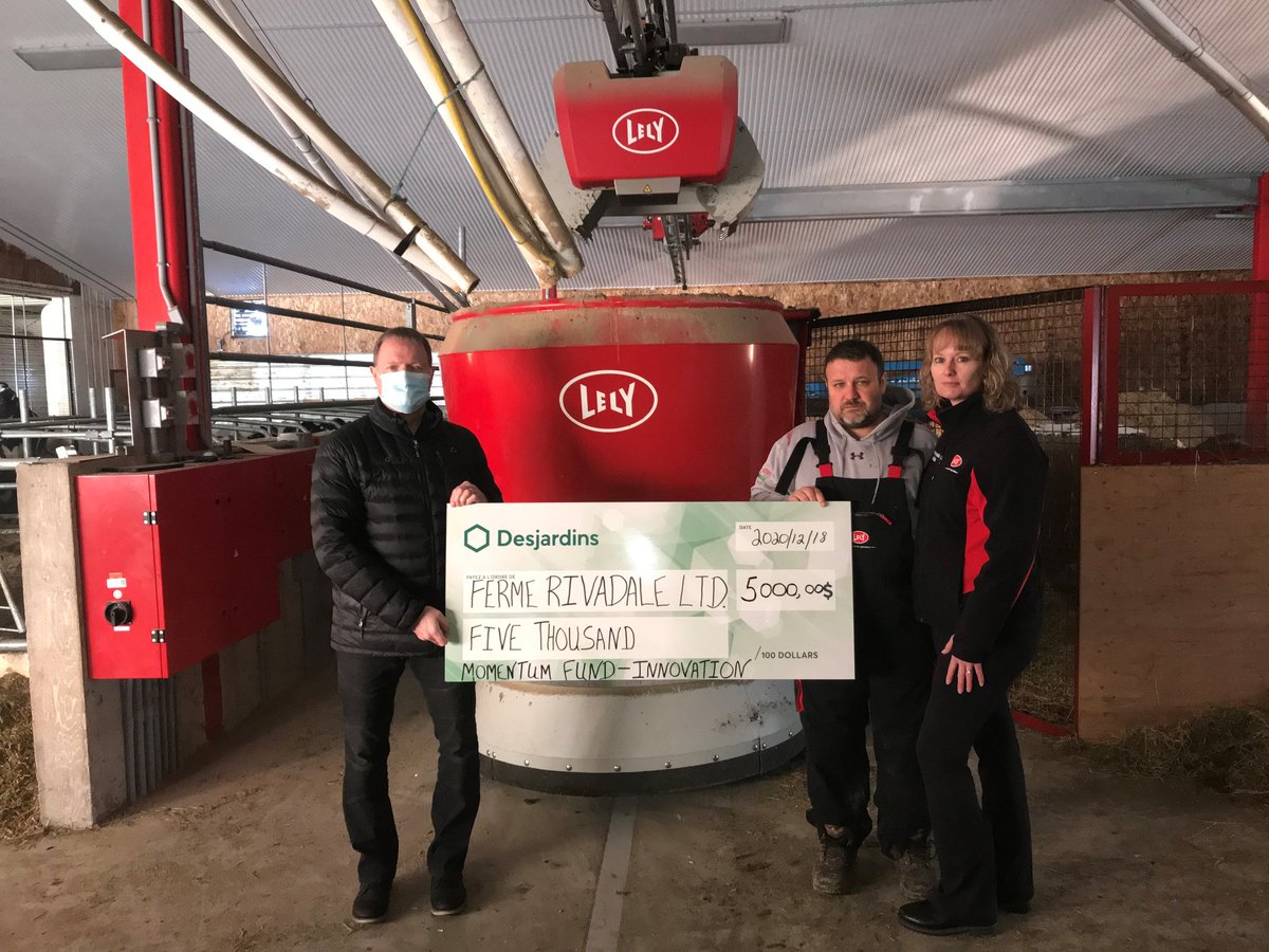 We won $5000 from Desjardins for installation of the Vector system,  there way of helping out some businesses during this Covid time,  the money was given to us for Innovation,