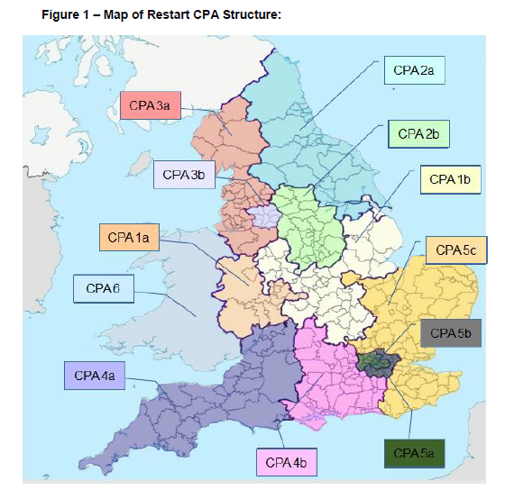 Great too to see a strong focus on local partnerships, with a 'soft' reqt to work with LEPs and local govt. The Work Prog was VERY poor on this.Also 12 CPAs is far better than the 6 we'd fearedRestart is very centralised in its design, but needs to be localised in its delivery.