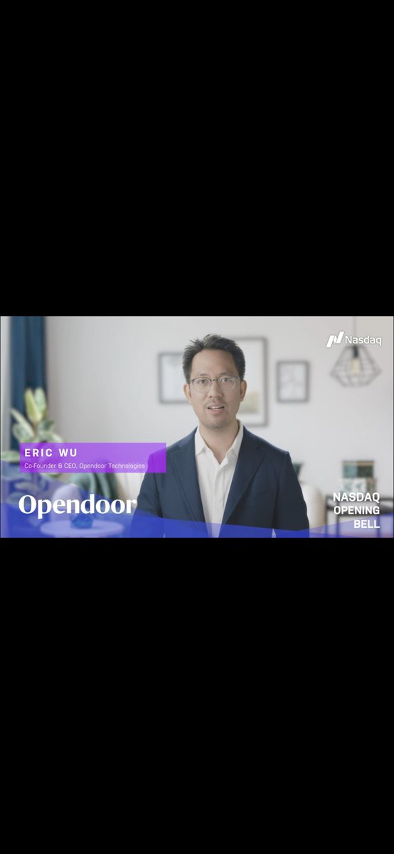 TheLisaWu's tweet image. Congrats to @ericwu01 and the @Opendoor team as trading begins!! $OPEN #NasdaqListed 👏🔔🎉