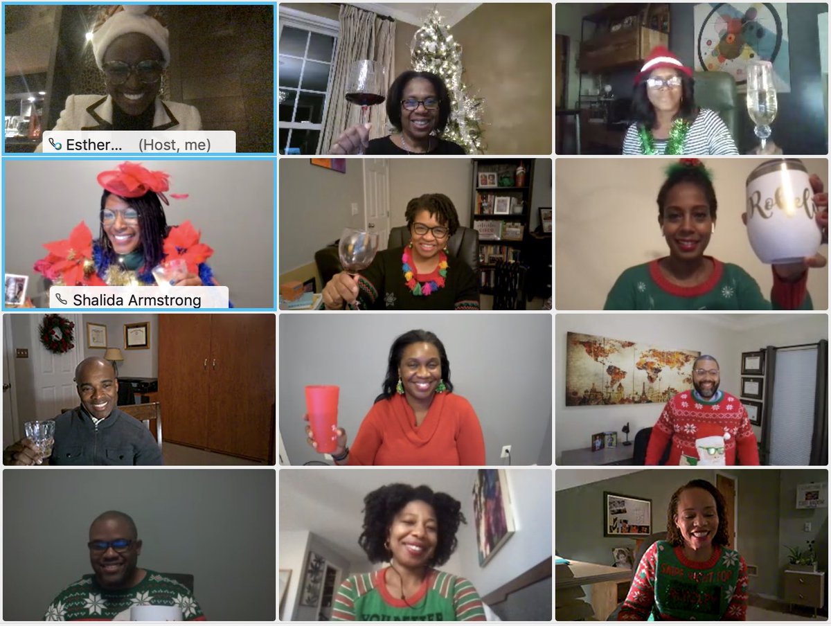 EstherAAyorinde's tweet photo. #HappyHolidays from our cross-company cohort @Cisco #BlackDirectors. 

And as a holiday treat, we welcome @Mr_KASmith, Dir. of Civilian Services! Congrats!
It’s an honor to be part of this group of leaders making change in our teams, @Cisco, and our communities! 
#2020Wrapped https://t.co/IT9Cd3IZv0