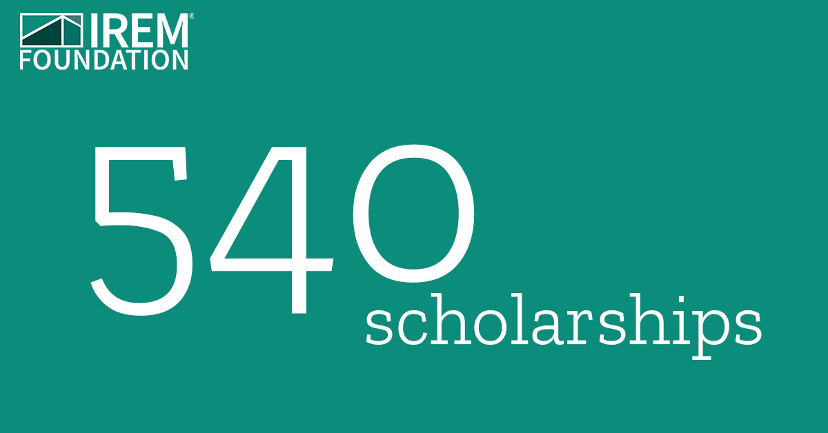 IREM_info's tweet photo. The #IREM Foundation is awarding scholarships at a record rate in 2020, and we need your help to keep up! Help fund a scholarship with a year-end gift today. https://t.co/SrWfRgkX84
#IREMfoundation https://t.co/wek5DOEmoE