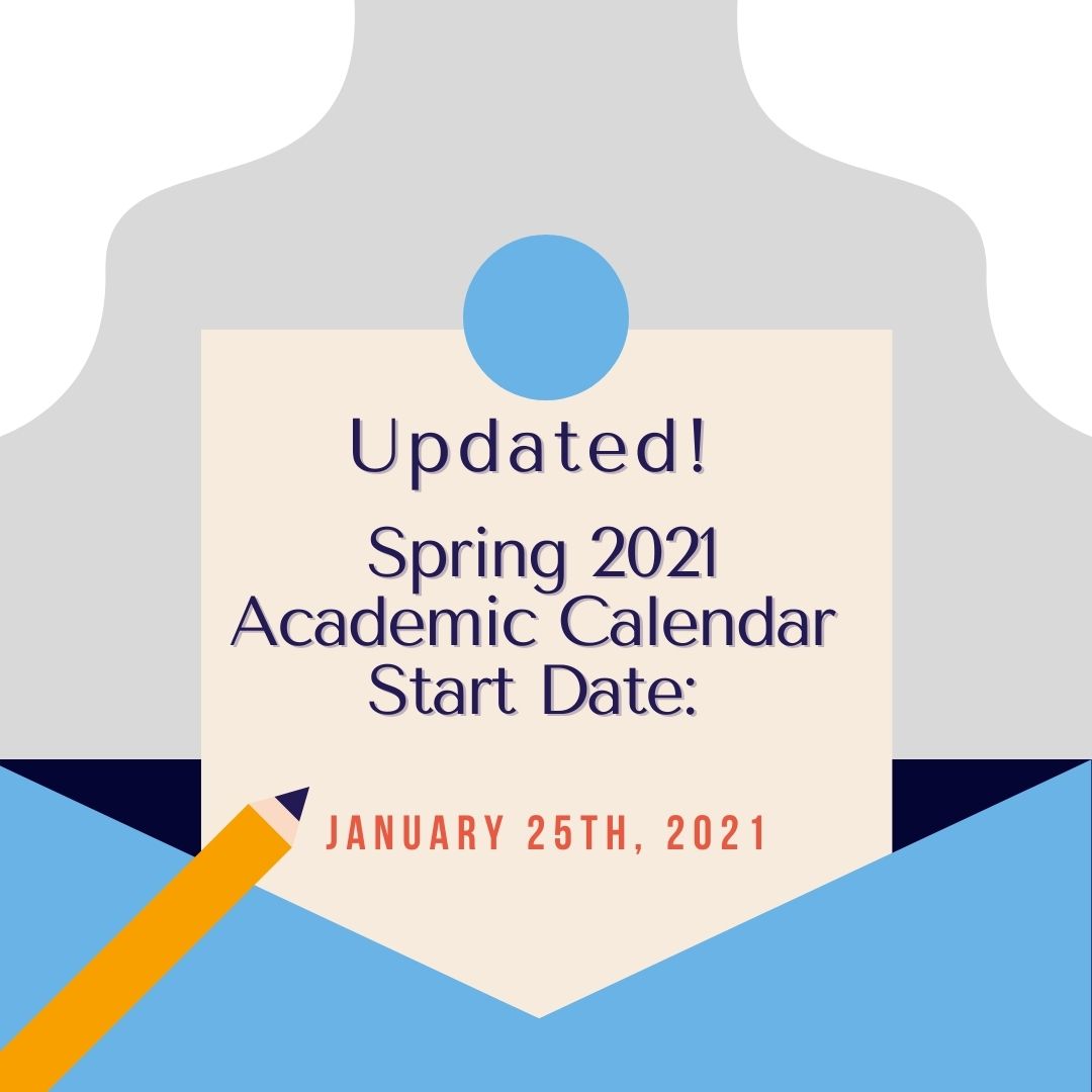 MUtransferhawks's tweet photo. Reminder! 💡
The Spring 2021 Academic Calendar has been updated.  This spring semester will now start on Monday, January 25th. 📝
#MonmouthUniversity https://t.co/PLNRkrCeqr