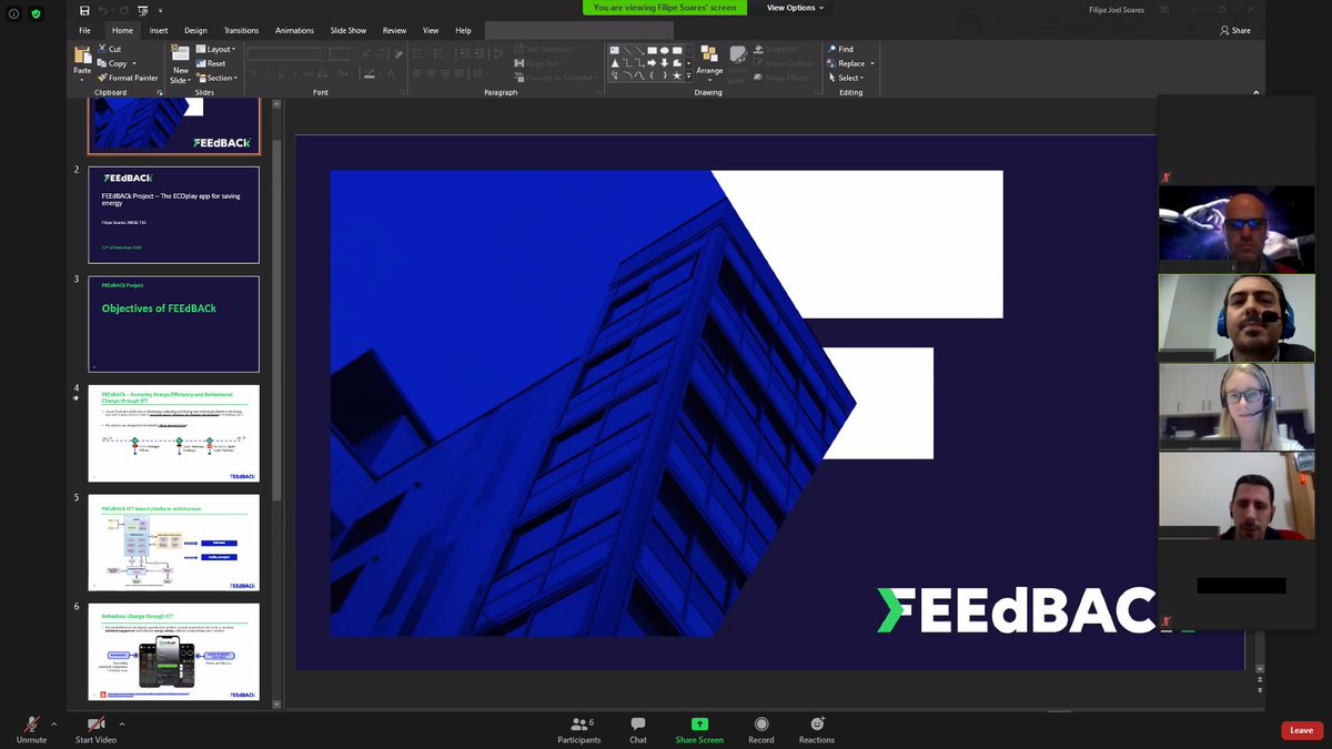 The webinar: "FEEdBACk Project – The ECOplay app for saving energy" is now starting!🙌