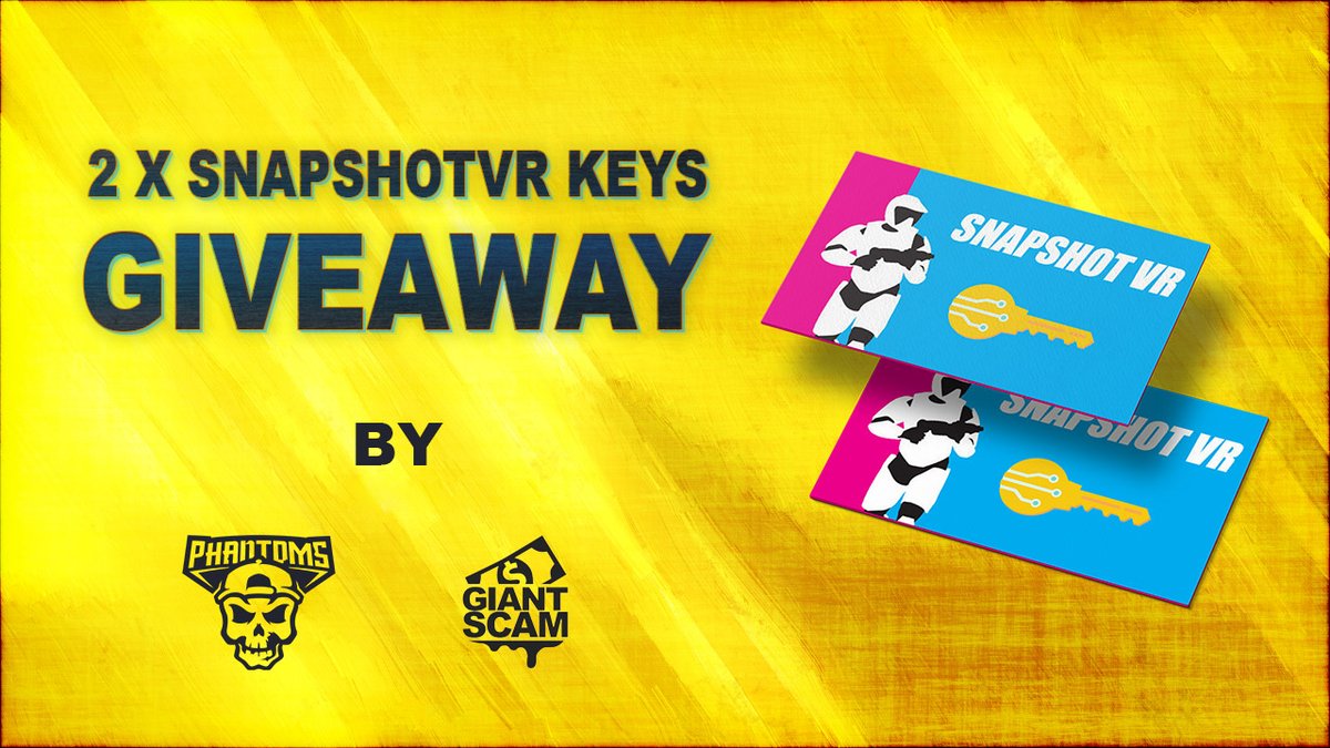 PhantomsVRTeam's tweet image. 🎁AfterSeason Party Giveaway!

As we did in the previous party we are giving away 2 Snapshot VR keys!

Giveaway finishes Jan 4th 2021 so make sure you completed all three steps below! 

✅Follow @PhantomsVRTeam 

✅Follow @giantscam 

✅Retweet this tweet

#VR #esports #vresports