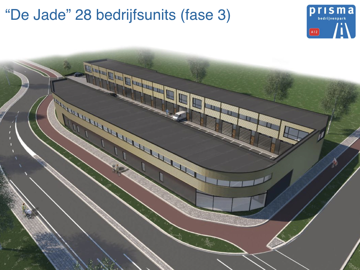 PrismaPark's tweet photo. Het is tijd voor De Jade fase 3 op ons bedrijventerrein! Twee gebouwen met in totaal 28 nieuwe #bedrijfsunits variërend van circa 51 m² tot 103 m². Bent u benieuwd en wilt u meer informatie? ... ➡️ https://t.co/gZWx1gx5RP 
#bedrijfspand #nieuw #bleiswijk https://t.co/rpjFplHUqd