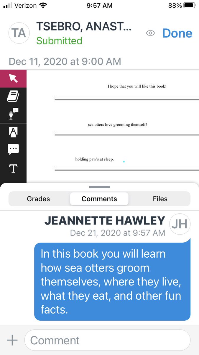 I would have never thought one year ago that today I would be checking student writing on my phone and giving feedback on a Kami submission! Teacher friends, we have accomplished so much in #2020. #c2cinwb #onlywb #doherty2020 #hawleysheroes