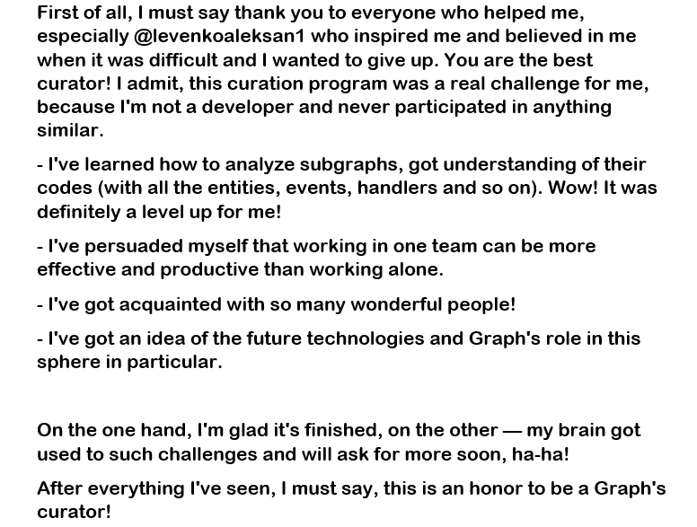 cr_liev's tweet photo. Hello guys!
Some of you have already noticed that I take part in #TheGraph #CuratorProgram. Soon it will be finished, and I decided to share my experience and tell you what I've learned during this two months. #web3ru @graphprotocol https://t.co/aM2v8YJiNG