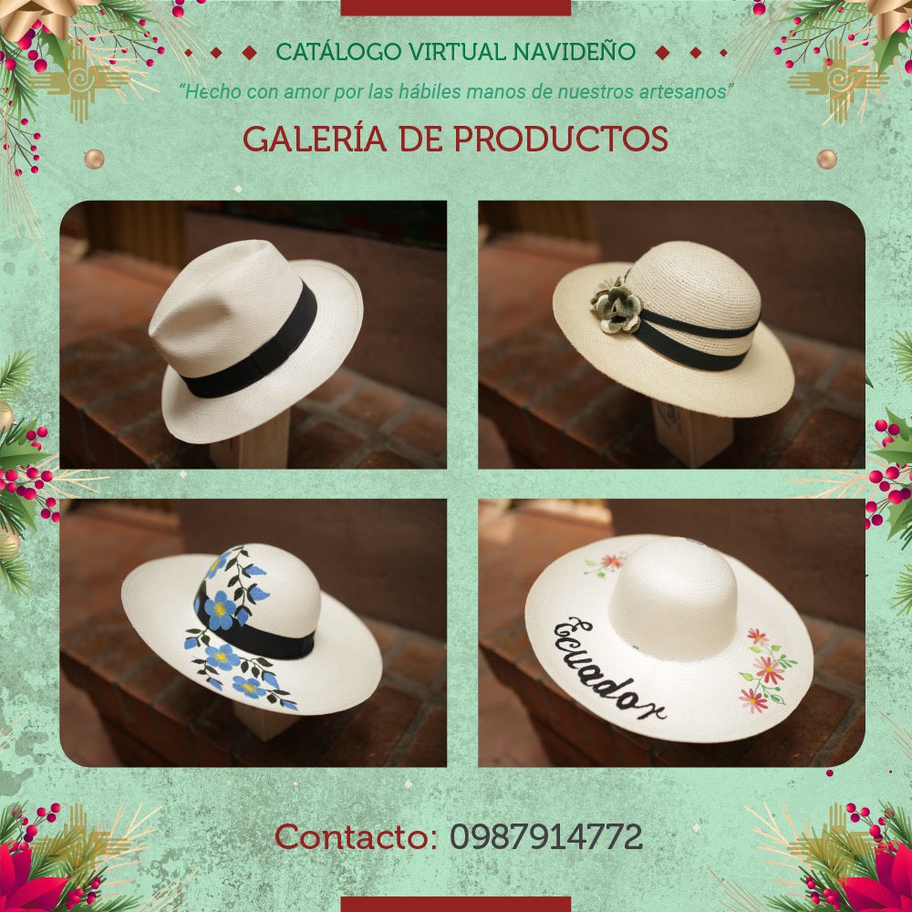 CSC_CUENCA's tweet photo. #CuencaArtesanal
CATÁLOGO NAVIDEÑO CEMUART

Conozcamos a Marlon Munzon Bacuilima, junto a su madre realizan el tejido de los sombreros de paja toquilla.

#EligeloNuestro #CuencaUnida https://t.co/Sb26ZkYqwU