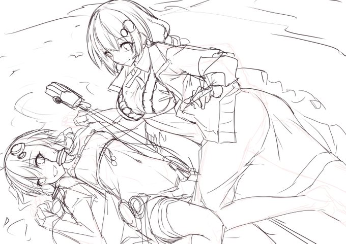 途中まで描いてはいたの🥺🥺 