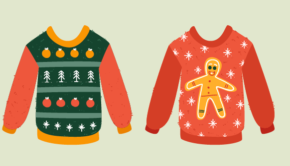 Com2WebTarbes's tweet image. Le « pull moche de Noël » est une tradition qui s’installe petit à petit en France, où l’on organise des « fêtes du pull moche de Noël » au bureau ou avec ses amis. Comme de nombreuses traditions de fin d’année, celle-ci vient du monde anglo-saxon. Vous connaissez ? 
#LPcom2web