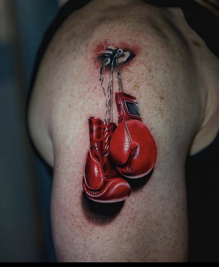 70 Boxing Gloves Tattoo Designs For Men  Swift Ink Ideas