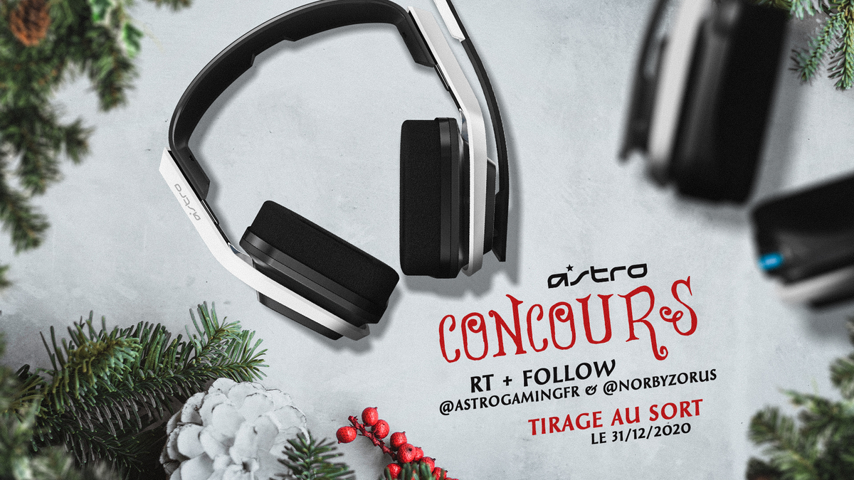 Norbyzorus's tweet photo. En plus de leur participation au Calendrier de l'Avent, Astro vous offre un second Casque sans fil A20 ! 🎁

Pour participer il te suffit de RT &amp; Follow @ASTROGamingFR + @Norbyzorus 🎄

Tirage au sort le 31/12/2020 !

Bonne chance à tous 🎅 https://t.co/jzX3X9fS7L