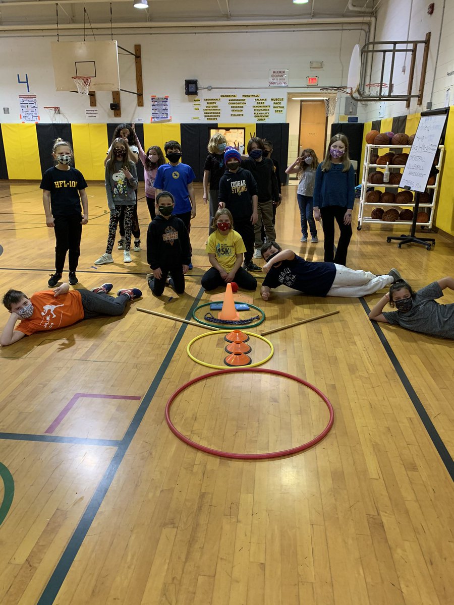 Snowman relays with Mrs.Simpsons class!