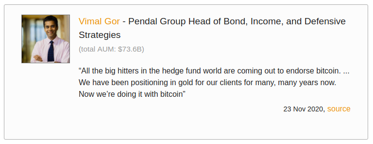 10/ Vimal Gor - Head of Bond, Income, and Defensive Strategies at Australian firm Pendal Group ($73B AUM) is now using bitcoin for positioning alongside gold.