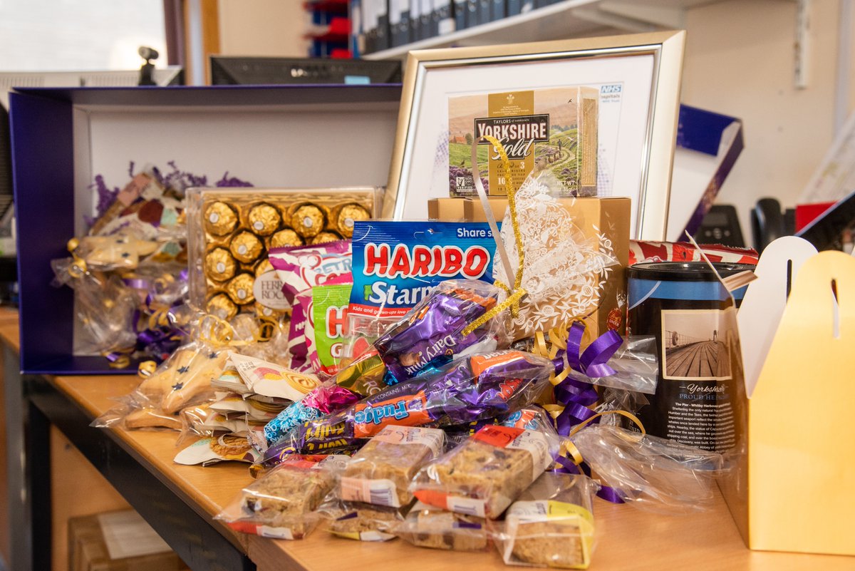 Our team definitely enjoyed tucking in to this box of goodies. #excellenceyaward #thankyounhs 😋