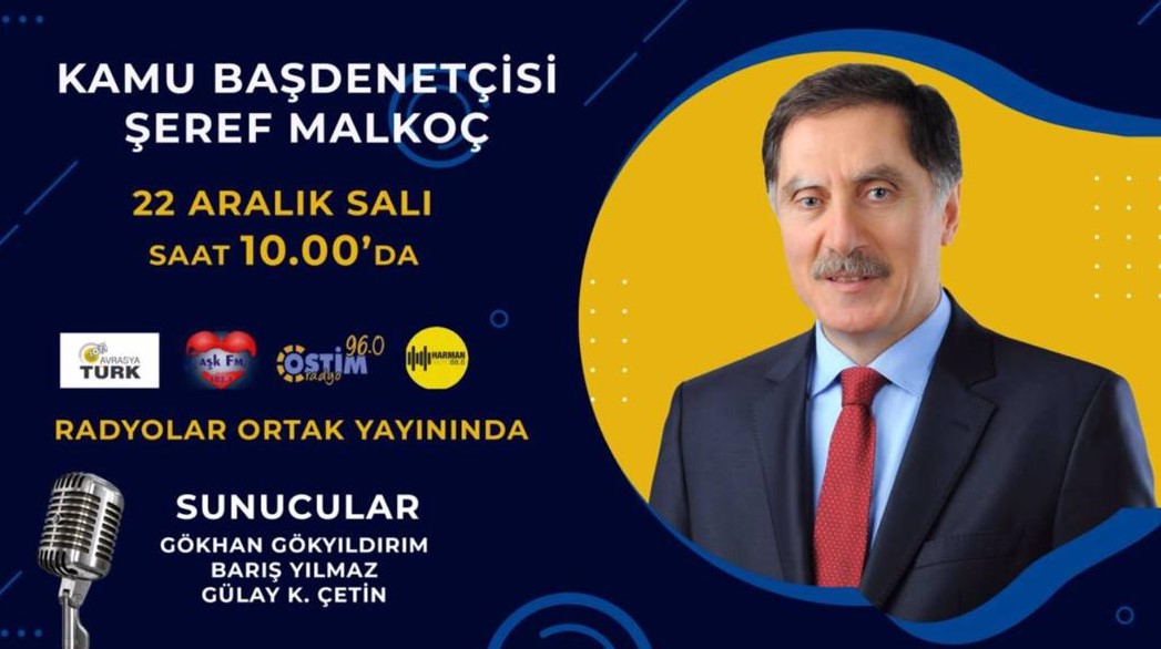 Başdenetçi <a href="/AvSerefMalkoc/">Şeref Malkoç</a>, 22 Aralık Salı 10.00’da, Aşk FM, Avrasya Türk,  Ostim ve Harman Radyo ortak canlı yayınının konuğu olacak! <a href="/avrasyaturk/">Radyo Avrasya Türk</a> <a href="/AskFMAnkara/">Aşk Fm</a> @OstimRadyo <a href="/harman_radyo/">Harman Radyo 107.6</a>  

Dinlemek için: radyodinle.live/radyo-avrasya-…