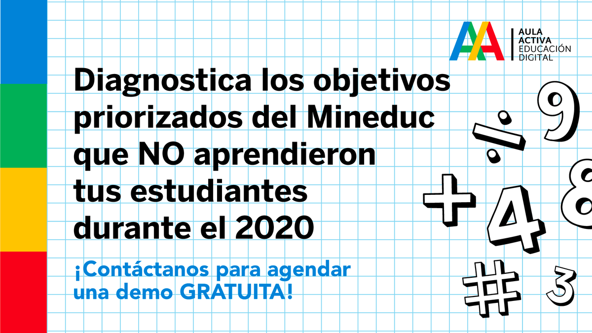 aulaactiva_cl's tweet photo. ¡¡Buenas Noticias!! #Bettermarks, plataforma alemana para aprender matemáticas, llega a Chile.
Valor PACK diagnóstico + nivelación 2020 + plan anual 2021 = $24.000 anual por estudiante.
Contáctanos para una demo gratuita a https://t.co/zpFLA0tOkf https://t.co/qIkdXN49gi
