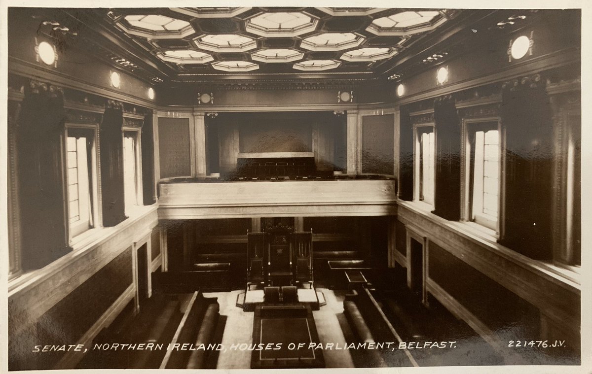 Unlike  @UKParliament, Northern Ireland ministers could speak (but not vote) in both the Stormont House of Commons and Senate, which enabled the same minister to guide legislation through both Houses 9/14
