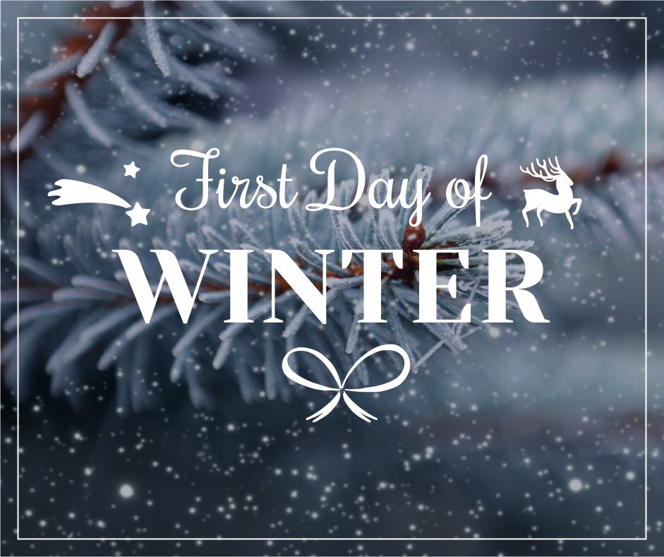 PURECompRx's tweet photo. Happy 1st day of Winter! ❄️ ☃️ Today is the shortest day of the year and the longest night of the year! #wintersolstice #firstdayofwinter #shortestday #longestnight #chilly #merrychristmas #PURECompounding https://t.co/MYLQqBKEj1