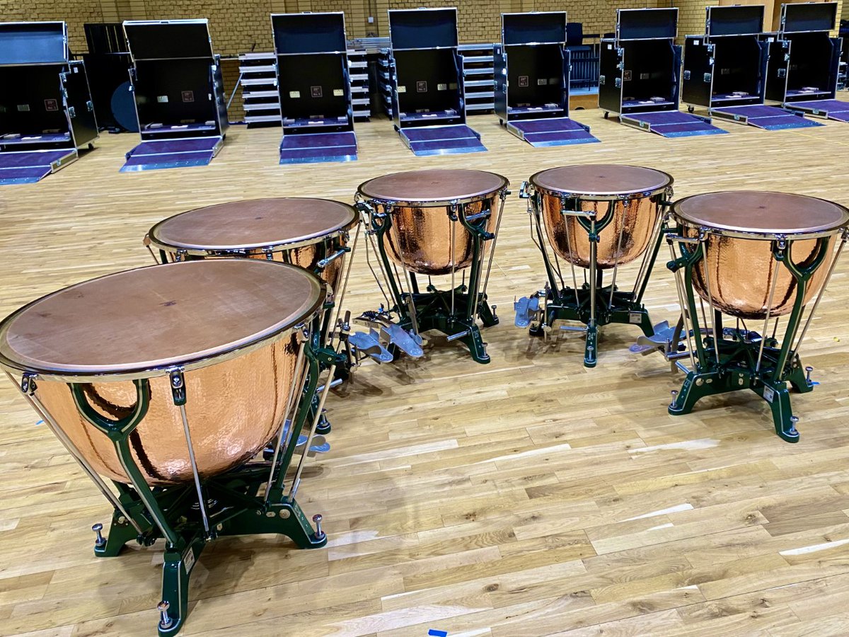 TheCBSO's tweet photo. Christmas has come early! Look at our gorgeous new timpani that have arrived at the CBSO Centre today! All beautifully engineered by Aehnelt Perkussion. We can't wait for you to hear them! https://t.co/6AG39psF8S