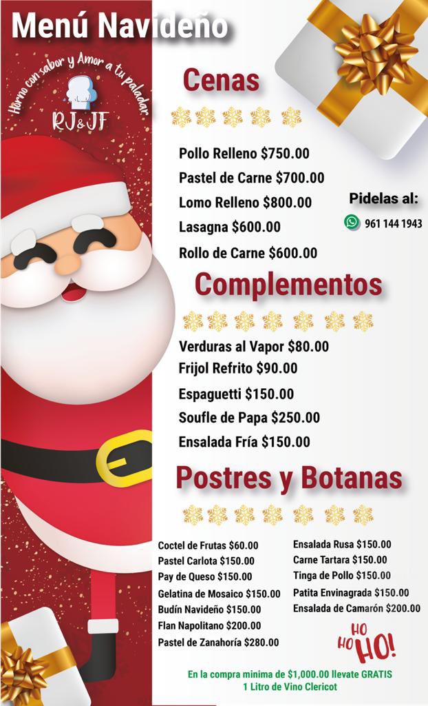 Se ofrece menú navideño para celebrar en familia #FelizLunesATodos