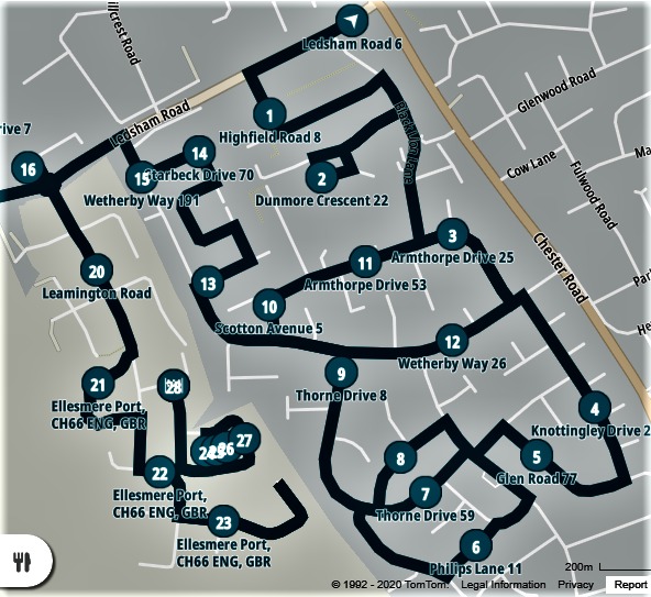 490Port's tweet image. We're out on our penultimate Sleigh Run tonight from 6pm, covering Wetherby Way &amp;amp; Surrounding Areas.

Routes as per map. Our santa tracker will be uploaded to our Facebook page at 6pm.

We are still collecting using socially distanced collecting pipes 🎅

#santafloat
#roundtable