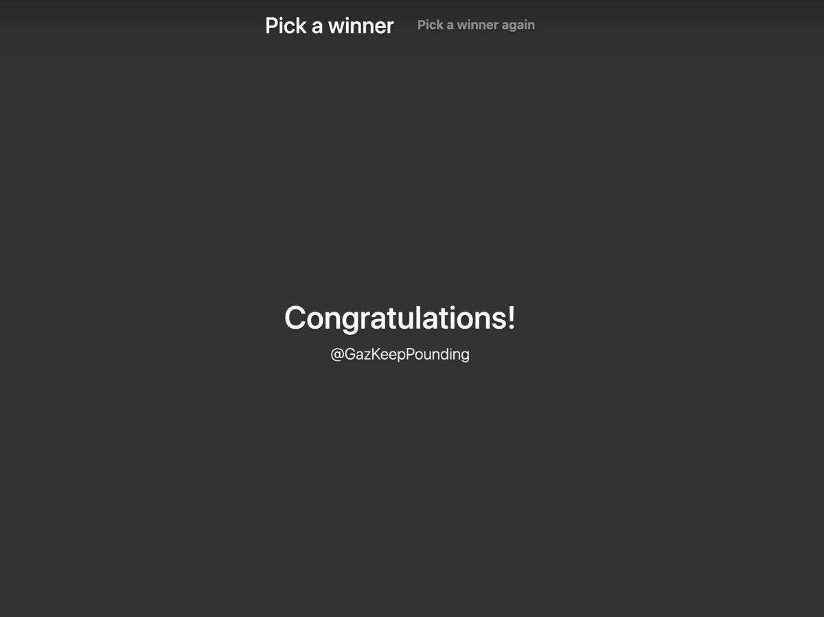 Gridiron's tweet photo. Congrats to @GazKeepPounding for winning!

@TA_Sports will be in touch with you shortly! https://t.co/N5FsuLvI2J