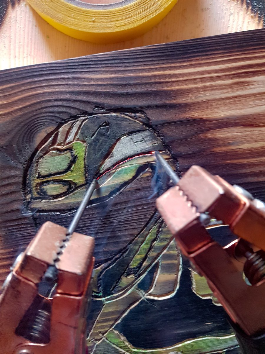 WKDWoodWizard's tweet image. Getting Artistic with #FractalBurning...can you tame the high volatge-...YES!