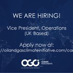 Image for the Tweet beginning: New Job Opportunity: OGCI Climate