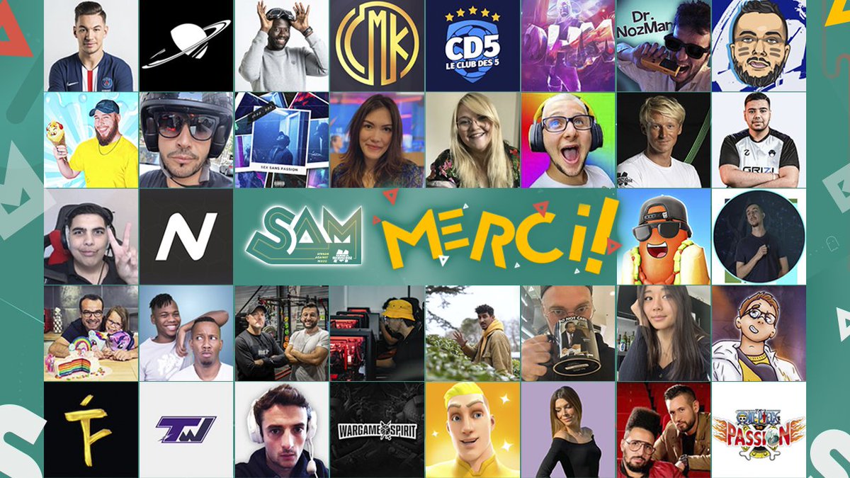 Vaincre la Muco #SAM2025 (@vaincrelamuco) on Twitter photo Merci pour votre mobilisation hors norme et votre énergie ❤️ #StreamAgainstMuco
<a href="/MaximeSorel/">Maxime SOREL</a> <a href="/DrNozman/">Dr Nozman</a> @wannabeshyn <a href="/LittleBigWhale/">LittleBigWhale</a> <a href="/viinsky360/">Vinsky</a> <a href="/SpiritWargame/">Wargame Spirit</a> <a href="/ewanaga/">EWAN | NAGA</a> <a href="/hugoleplot/">PLOT 🔴🎙</a> <a href="/LeLuDoYT/">Ludø</a> <a href="/noty_youtube/">Noty</a> <a href="/TimouTe/">Ti Moute</a> <a href="/AndIntervention/">Gameintervention</a> <a href="/CaMaKStream/">CaMaK</a> Merci pour votre mobilisation hors norme et votre énergie ❤️ #StreamAgainstMuco
<a href="/MaximeSorel/">Maxime SOREL</a> <a href="/DrNozman/">Dr Nozman</a> @wannabeshyn <a href="/LittleBigWhale/">LittleBigWhale</a> <a href="/viinsky360/">Vinsky</a> <a href="/SpiritWargame/">Wargame Spirit</a> <a href="/ewanaga/">EWAN | NAGA</a> <a href="/hugoleplot/">PLOT 🔴🎙</a> <a href="/LeLuDoYT/">Ludø</a> <a href="/noty_youtube/">Noty</a> <a href="/TimouTe/">Ti Moute</a> <a href="/AndIntervention/">Gameintervention</a> <a href="/CaMaKStream/">CaMaK</a>