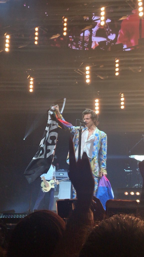 harry with the bi flag; a thread !