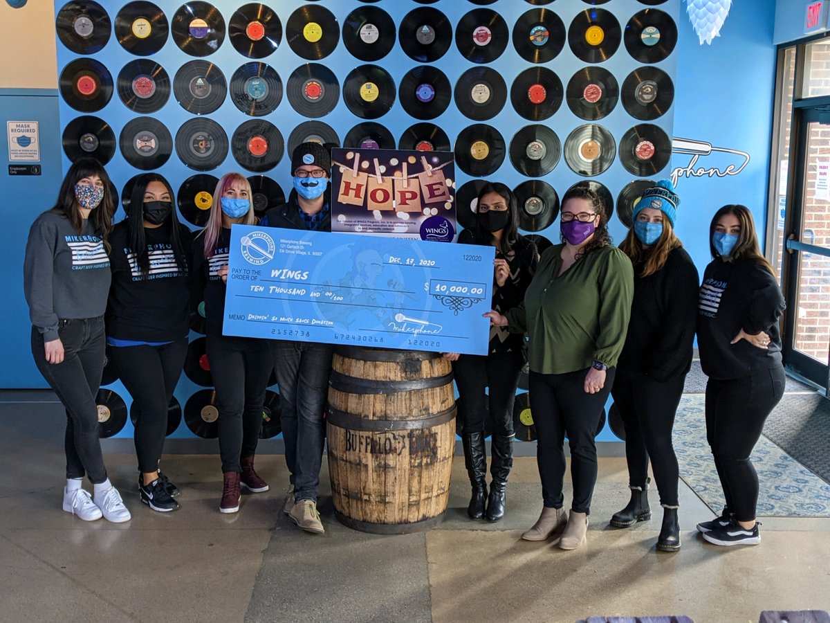 WINGS Program, Inc (@wingsprograminc) on Twitter photo In March, the women of <a href="/mikerphonebrew/">mikerphonebrewing</a> released Drippin' So Much Sauce, with the intent on donating a portion of proceeds to WINGS. Drippin' was brewed & released four times throughout 2020 & recently we were presented with a donation for $10,000! #Thankyou! #grateful In March, the women of <a href="/mikerphonebrew/">mikerphonebrewing</a> released Drippin' So Much Sauce, with the intent on donating a portion of proceeds to WINGS. Drippin' was brewed & released four times throughout 2020 & recently we were presented with a donation for $10,000! #Thankyou! #grateful