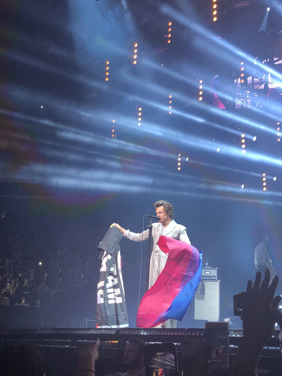 harry with the bi flag; a thread !