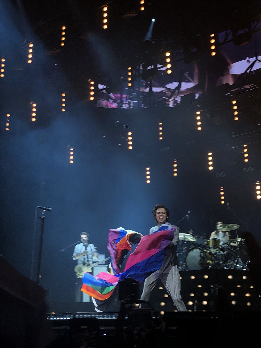 harry with the bi flag; a thread !