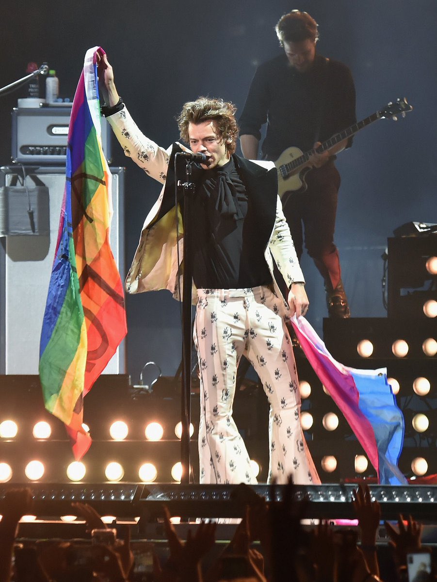 harry with the bi flag; a thread !