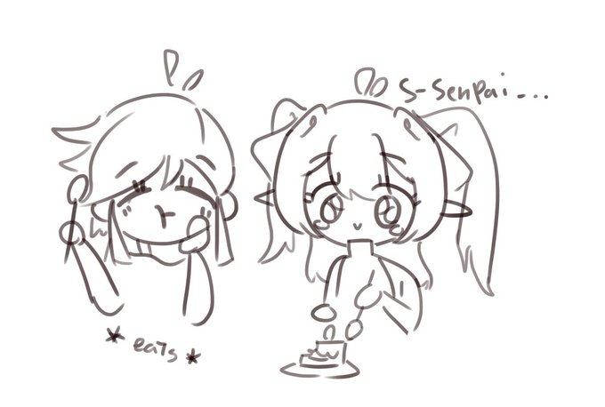 ?happy birthday? @Chan1221Aya  
i hope your art will become more cute! 

p.s no cake for u 