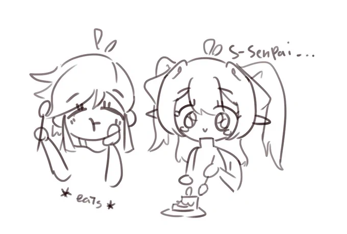?happy birthday? @Chan1221Aya  
i hope your art will become more cute! 

p.s no cake for u 