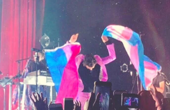 harry with the bi flag; a thread !