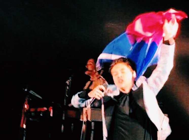 harry with the bi flag; a thread !