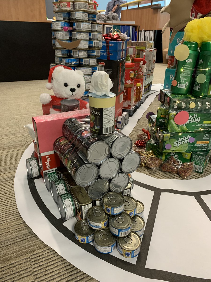 HossackAssoc's tweet photo. Tis’ the season for giving!

This year HAA donated to our local “Eden Food for Change” food bank. In true HAA fashion, our food donation could not simply be a donation so we created a “Can-struction” themed Christmas Food Train. @EdenFood4Change  #teambuilding #livelearnworkplay https://t.co/VpQDfFC3cG