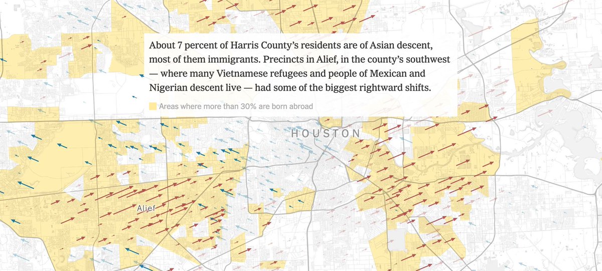 It wasn't just Latinos. Asians and other immigrants of all backgrounds swung to the right this year pretty much everywhere.  https://www.nytimes.com/interactive/2020/12/20/us/politics/election-hispanics-asians-voting.html