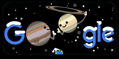 E_Macaluso's tweet image. Per chi come me ama l&apos;#astronomia, è bellissimo quando questa #scienza entra nella #comunicazione di massa.
Anche #Google festeggia il #solstizio d&apos;inverno e la #congiunzione tra #Giove e #Saturno con un #doodle. 
Stasera, sul presto, alzate gli occhi al cielo.
#cosmobserver