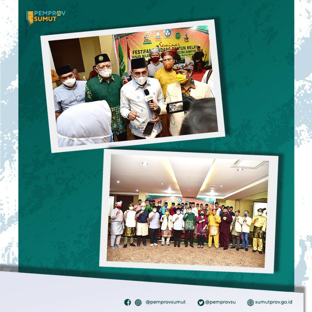 pemprovsu's tweet photo. Festival Dendang Pantun Melayu Gubernur Sumut @RahmayadiEdy Ajak Generasi Muda Hidupkan Kebudayaan Lokal

sumber: https://t.co/SCXgNFXQme
@kemendagri @ijeck09

#Festival #Dendang #PantunMelayu #SumutBermartabat #PemprovSumut #SumateraUtara #SumutSmartProvince #EdyRahmayadi #Ijeck https://t.co/5Sym0GpqjC