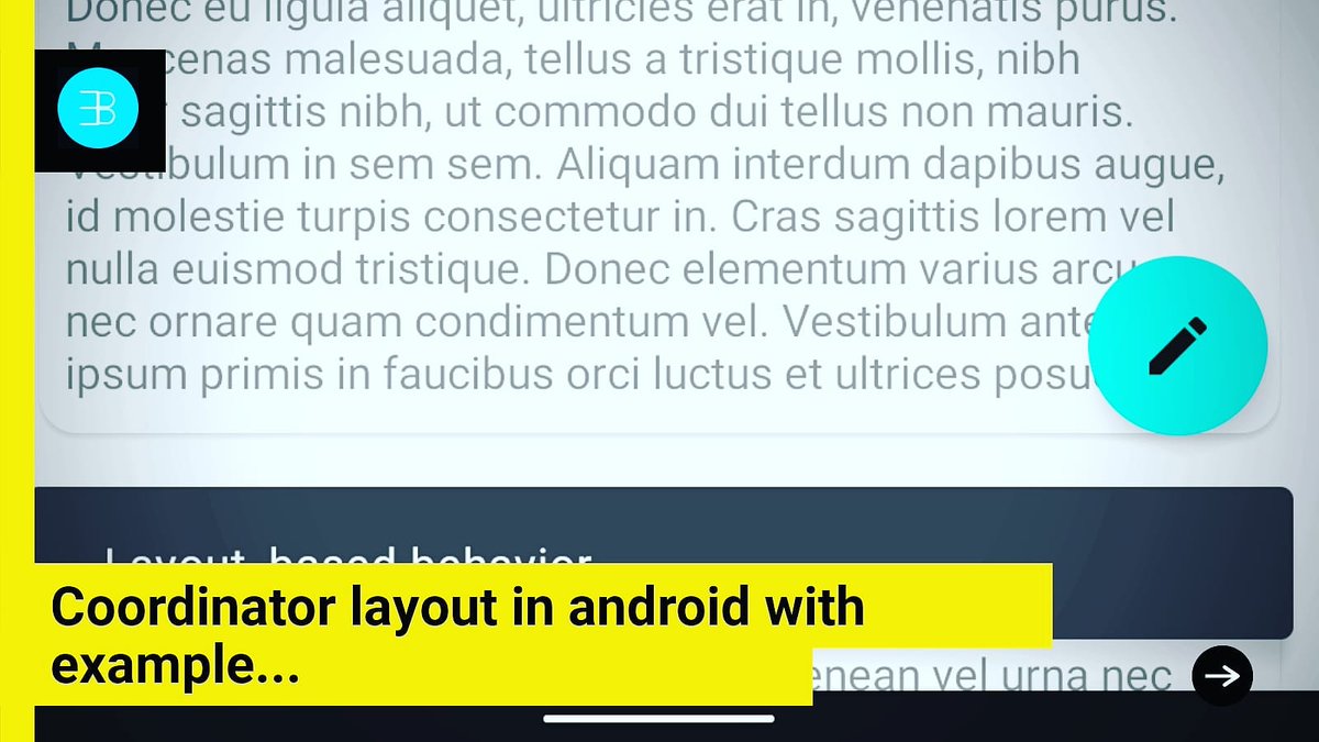BeDevelopers's tweet photo. Learn more on Coordinator layout in android .... and make your app using coordinator layout 

Visit 
https://t.co/n7b6SFi0QJ

#bedevelopers #android #androiddeveloper #androidstudio 
#androidcourse #androidapp #androidapps #androidappdevelopment https://t.co/7LMDi6Kuh9